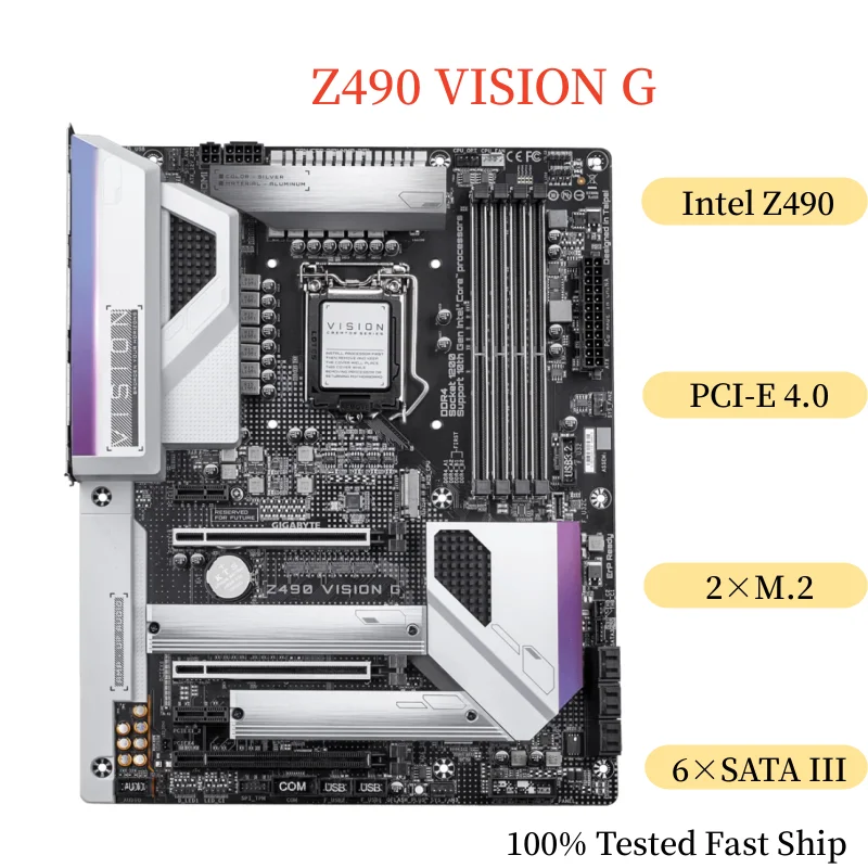 ⰡƮ Z490  G , LGA 1200 DDR4 ATX κ, 100% ׽Ʈ Ϸ,  , 64GB